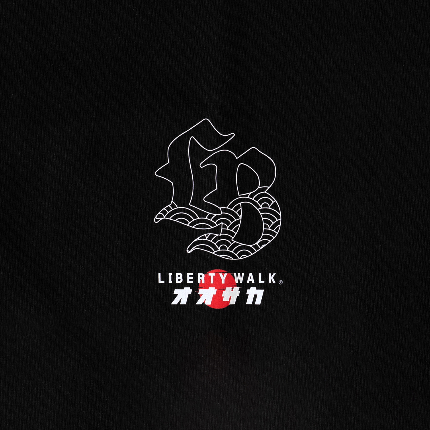 Osaka Hinomaru Logo R34 Tee Black - 画像 (3)